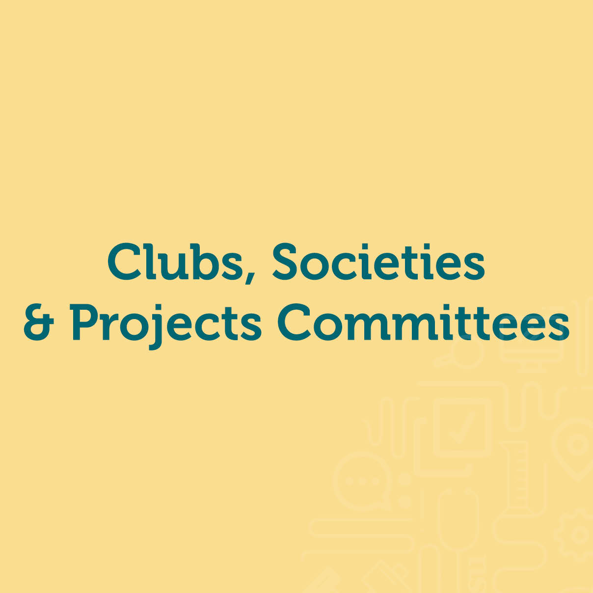 Club, Society & Project Leaders