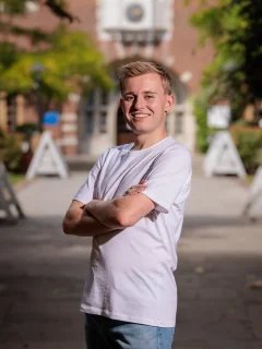 Portrait of Christian in Beit Quad